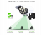 2 pcs 3 Modes Motion Sensor Solar Simulation Camera Wall Lamp Remote Control Outdoor Wall Light - White and Black 4 in KSA