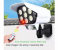 2 pcs 3 Modes Motion Sensor Solar Simulation Camera Wall Lamp Remote Control Outdoor Wall Light - White and Black 3 in KSA