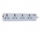 Krypton KNES5081 5Meter Cord 4 Way Universal Type Extension Socket - White 2 in UAE