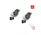 2 pcs 3 Modes Motion Sensor Solar Simulation Camera Wall Lamp Remote Control Outdoor Wall Light - White and Black 1 in KSA