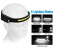 Galaxy COB LED Headlamp Waved Sensor Rechargeable Flashlight Headlight - Black - A 3 in KSA