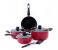 Royalford RF7923N 8 Pcs Non-Stick Cookware Set - Red 1 in UAE
