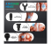 MT Handheld Facial Gun Deep 6 Mode Vibrator Massager with 4 Heads 3 in KSA