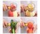 Set of 2 pc Super Grip Fruit and Vegetable Peeler with Container - Blue and Yellow 3 in OMAN