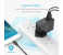 Anker A2042L11 PowerPort 4 Lite with Interchangeable UK and EU Travel Charger - Black 6 in UAE