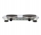 Geepas GHP32024 Stainless Steel Adjustable Temperature Control 2500W Non-Slip Feet Double Hot Plate-Silver 2 in UAE