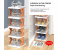 9 Layer Tall Narrow Design Shoe Rack Multi-Use Lightweight Space Saving Fabric Storage Organizer Free Standing 4 in UAE