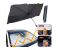 Foldable Windshield UV Block Sun Shade Car Front Window Heat Insulation Covering Umbrella - Black A 1 in KSA
