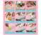 9 In 1 Multifunctional Cutting Board Foldable Kitchen Chopping Board Safety Cutting Durable Board Set with Knives - A 6 in UAE