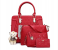4 Pieces Luxury sweatheart Rhinestone Crystal Diamond Evening purse Ladies wedding Hand Bag - Red 1 in KSA