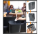 Multi Purpose Car Trash Container Bin With Lid Organizer Basket Holder - Black 4 in OMAN