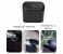 Multi Purpose Car Trash Container Bin With Lid Organizer Basket Holder - Black 2 in OMAN