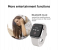 Fit Pro T500 Smart Watch IP67 Music Bluetooth Call 1.44 inch Full Touch Screen Wrist Watch - Black 3 in UAE