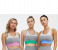 Women's Padded Free Size Striped Mixed Color Sporty Yoga Seamless Bra 4 in KSA