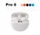 Pro 6 TWS Earbuds Earphone Wireless Headphones Bluetooth Headset - Black 4 in UAE