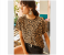 Womens Trendy Round Neck 9044 Leopard Print Daily Wear Comfy T-Shirt - Free Size 4 in OMAN