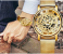 Jongo Machinery Design Analog Watch Gold Image