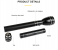 Combo 3pcs Cyber Long Head 30cm Aluminum Heavy Body High Power LED Strong Flashlight Torch Outdoor Waterproof Spotlight Camping Hunting With Car Charger 6 in UAE