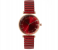 Treasure Simple Ladies Quartz Watch Casual Stainless Steel Elastic Stretch Strap - Red 1 in UAE
