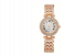 Lady Elegant Small Dial Quartz Watch with Diamond Bracelet Watch Set Dress Wrist Watches - Rose Gold 1 in KSA