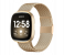 Digital Luxury Metal Electronic LED Wristwatch Fashion Simple Ladies Mesh Strap Watch - Gold 1 in KSA