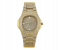 Luxury Quartz Watch with High Quality Cubic Imprint Cut Stone for Women - Gold 2 in KSA