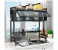 Dish Drying Rack Storage Above The Sink With Top Glass Shelves For Kitchen Bowl Storage 2 in UAE