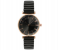 Treasure Simple Ladies Quartz Watch Casual Stainless Steel Elastic Stretch Strap - Black 1 in KSA