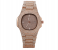 Luxury Quartz Watch with High Quality Cubic Imprint Cut Stone for Women - Rose Gold 2 in KSA