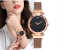 Rhinestone Decor Round Dial Zinc Alloy Strap Quartz Watch with Luminous Bracelet Set - Gold 2 in KSA