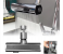 3 in 1 Waterfall Kitchen Faucet Tap with Pull Down Sprayer New Waterfall 360° Kitchen Sink Faucet Stainless Steel Adjustable Height Pull-Out Tube Hot Cold Switch Faucet 1 in UAE