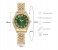 Jongo Rhinestone Trend Ladies Roman Dial Watch Watch Stainless Steel Bracelet - Green 3 in UAE