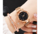 Rhinestone Decor Round Dial Zinc Alloy Strap Quartz Watch with Luminous Bracelet Set - Gold 3 in KSA