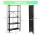 Foldable 5-Tier Shelving Unit with Wheels, Floor-Standing Multi-Layer Kitchen Storage Rack, Storage Trolley Cart for Garage Kitchen Living Room 5 in UAE