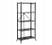 Foldable 5-Tier Shelving Unit with Wheels, Floor-Standing Multi-Layer Kitchen Storage Rack, Storage Trolley Cart for Garage Kitchen Living Room 1 in UAE