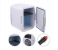 DLC 48W Portable 4L Mini Cooler, Warmer Fridge Refrigerator For Home And Car Use - Blue And White 5 in KSA