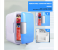 DLC 48W Portable 4L Mini Cooler, Warmer Fridge Refrigerator For Home And Car Use - Blue And White 2 in KSA