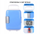 DLC 48W Portable 4L Mini Cooler, Warmer Fridge Refrigerator For Home And Car Use - Blue And White 3 in KSA
