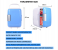DLC 48W Portable 4L Mini Cooler, Warmer Fridge Refrigerator For Home And Car Use - Blue And White 6 in KSA