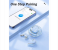 Transparent Wireless Earphones Bluetooth 5.3 LED Power Display Mini Crystal in-Ear Earbuds with Wireless Charging Case Touch Control Built-in Mic for Sports IPX4 Waterproof Earphone - Blue 5 in UAE