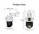Outdoor Full HD PTZ WiFi Dual Lens AI Human Auto Tracking Security IR Color Night Vision CCTV Video Surveillance Cam 3 in UAE