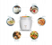 Portable 2 in 1 Rice 1.0 L Cooker and Steamer Non-Stick Removable Bowl 3 in KSA