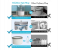 Portable Spin Mop and Bucket Set 360°Flat Mop with Self Separation Dirty and Clean Water System 2Pcs Mop Towels 2 in KSA