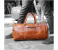 Leather Duffle Bag Brown Leather Travel Bag For Unisex Cabin Size Cross Body Leather Bag 4 in UAE