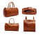 Leather Duffle Bag Brown Leather Travel Bag For Unisex Cabin Size Cross Body Leather Bag 3 in UAE
