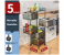 High Quality 5 Layer Kitchen Trolley With Wheels, Kitchen Organizer Items And Storage Solutions For Square Kitchen Organizer And Kitchen Accessories Item 6 in UAE
