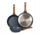 Kala 3PCS Non Stick Frying Pan Set Saute Fry Pan Granite Skillet Pans Heat-Resistant Handle Nonstick With Wood Detachable Handle 1 in UAE