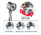 Turbo 3 Spray Mode Detachable Spray Gun Mode with Pause Switch for Dry Hair and Skin high pressure shower heads 3 in UAE