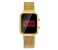 Large Dial Rectangular Digital Fashion Stainless Steel Led Electronic Luxury - Gold 2 in UAE