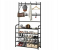 DOUBLE POLE Steel Metal 5 Tier Shoe Rack with Clothes Coat Hook Hanger 3 in KSA
